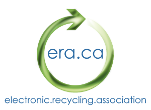 Electronic Recycling Association logo. Green circular arrow with era.ca inside